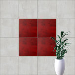 Azulejo De Cerâmica Elegante Red Marble Vibrant Moderno<br><div class="desc">Azulejo cerâmico moderno vibrante vermelho Elegante</div>