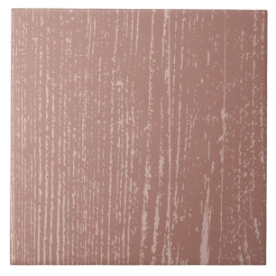 Azulejo De Cerâmica Elegante Rosy Brown Wood Grain