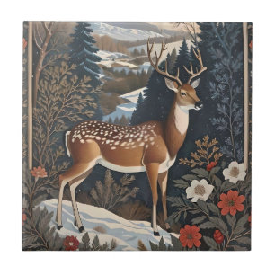 Azulejo De Cerâmica Elegante Winter Veer Nature Design