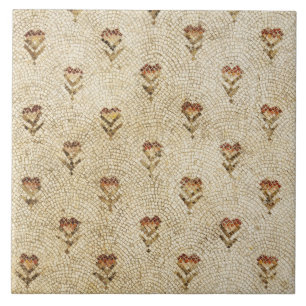 Azulejo De Cerâmica ELEGANTES FLORES DE MOSAICO BIZANTINO SIMPLES Anti