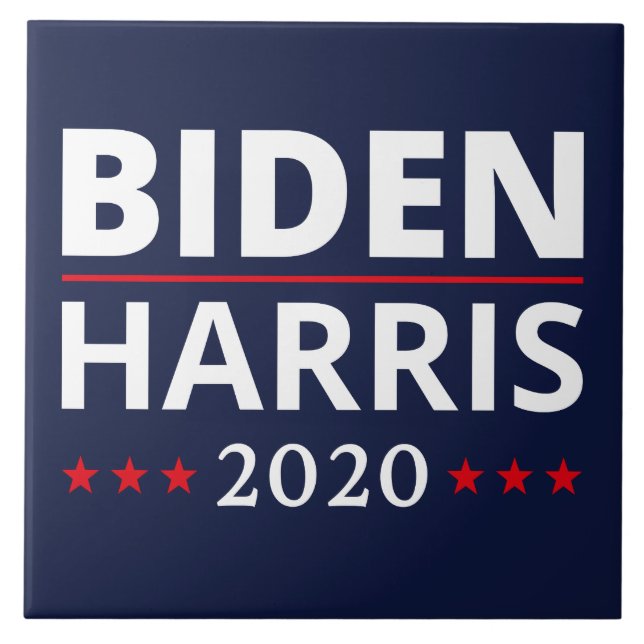 Azulejo De Cerâmica Eleições 2020 - Biden Harris II (Frente)