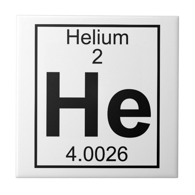 Azulejo De Cerâmica Elemento 002 - Ele - Hélio (Cheio) (Frente)