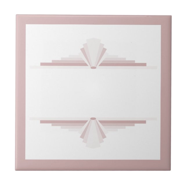 Azulejo De Cerâmica Elementos de deco de arte em castanho claro (Frente)