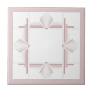 Azulejo De Cerâmica Elementos de deco de arte em castanho claro