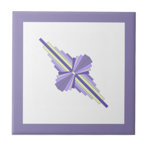 Azulejo De Cerâmica Elementos de deco de arte em uva, limão e lilac