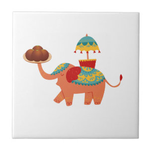 AZULEJO DE CERÂMICA  ELEPHANT FESTIVEL