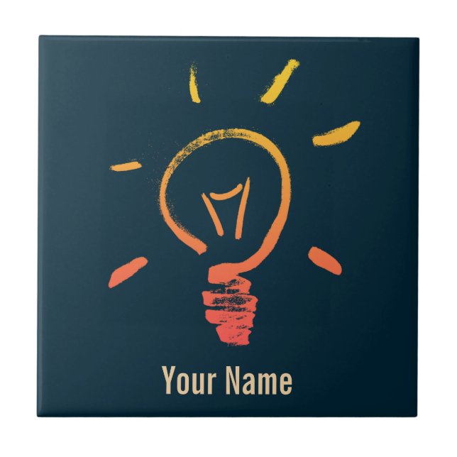 Azulejo De Cerâmica Elétrico inteligente da lâmpada de luz retrorrefle (Frente)