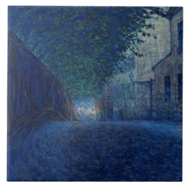 Azulejo De Cerâmica Em Dusk (Paisagem Noturna) (Cena Noturna)