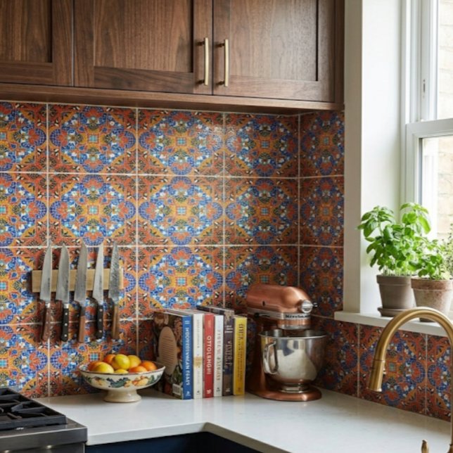 Azulejo de Cerâmica em Estilo Mosaico Colorido (Criador carregado)