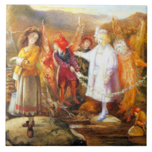 Azulejo De Cerâmica Em Fairyland John Anster Fitzgerald