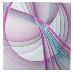 Azulejo De Cerâmica Em Movimento, Arte Fractal Abstrata Colorida Moder