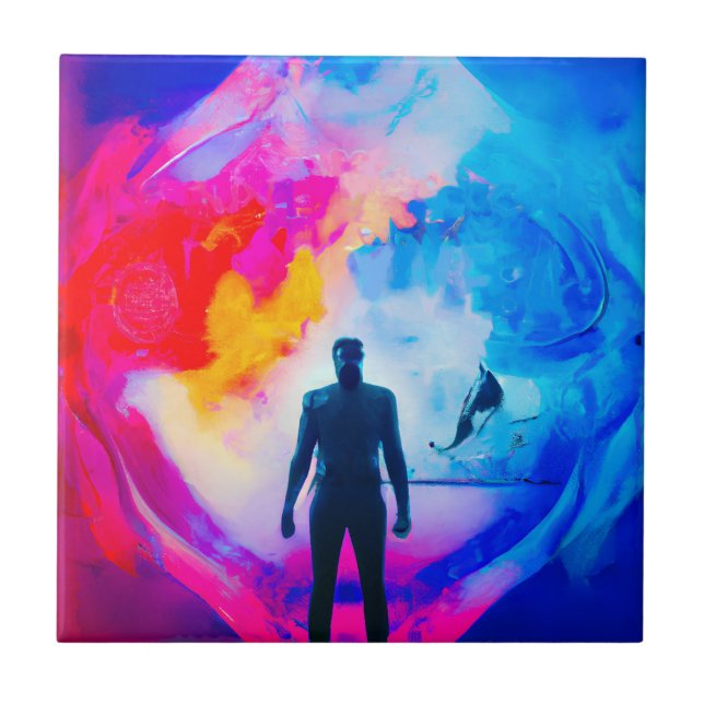 Azulejo De Cerâmica Em pé nas cores (Frente)