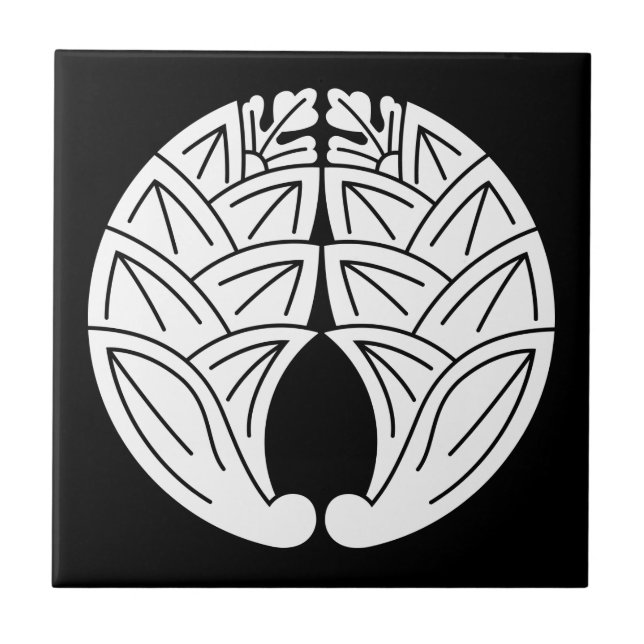 Azulejo De Cerâmica Embrulhando gingers japoneses (Frente)