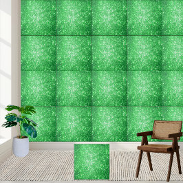 Azulejo de cerâmica Emerald Green Glitter Sparkle