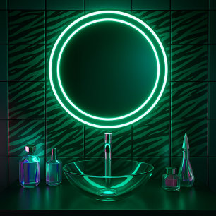 Azulejo De Cerâmica Emerald Wild Glam Zebra Stripe