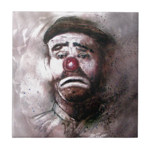 Azulejo De Cerâmica Emita-se o palhaço Art.jpg de Kelly