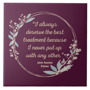 Azulejo De Cerâmica Emma by Jane Austen Cote II - Estilo Bonito