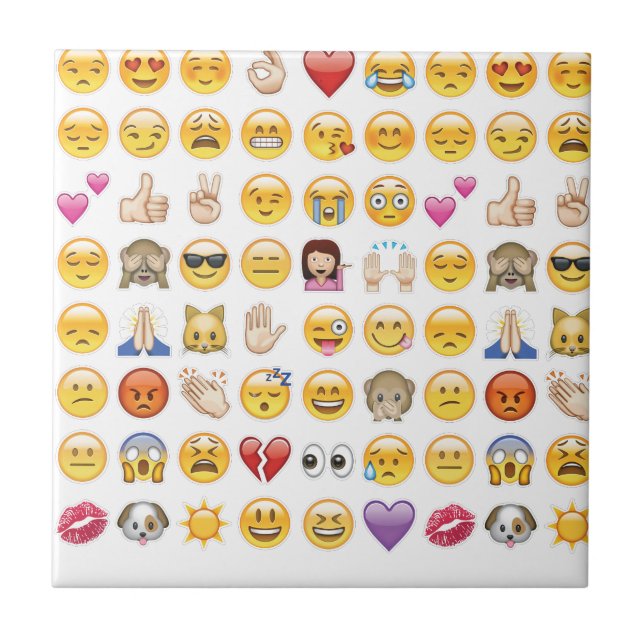 Azulejo De Cerâmica emoji (Frente)