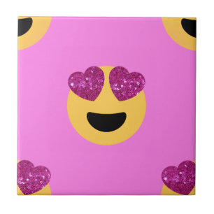 Azulejo De Cerâmica emoji do coração