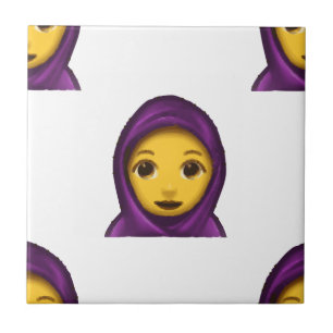 Azulejo De Cerâmica emoji hajib