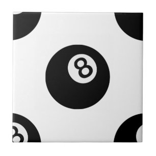 Azulejo De Cerâmica emoji oito bolas