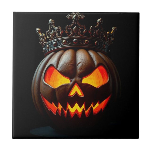 Azulejo De Cerâmica Emperor Jack-O-Lantern Halloween Ceramic Tile (Frente)
