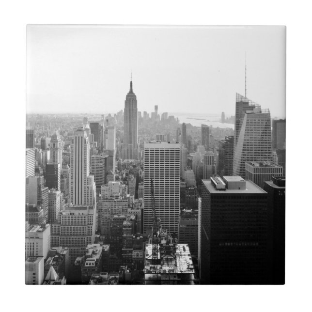 Azulejo De Cerâmica Empire States Building Manhattan (Frente)