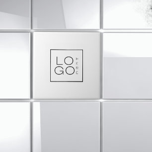 Azulejo De Cerâmica Empresa com marca de logotipo comercial personaliz