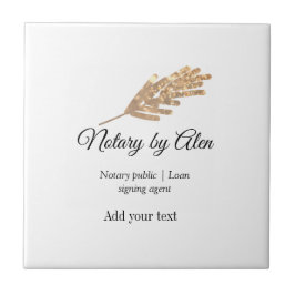 Azulejo De Cerâmica Endereço de adição do agente de assinatura de empr