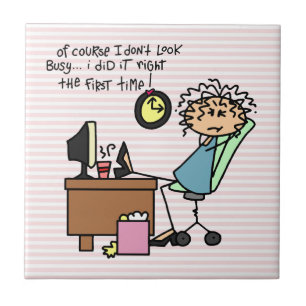 Azulejo De Cerâmica Endireite a primeira vez o humor