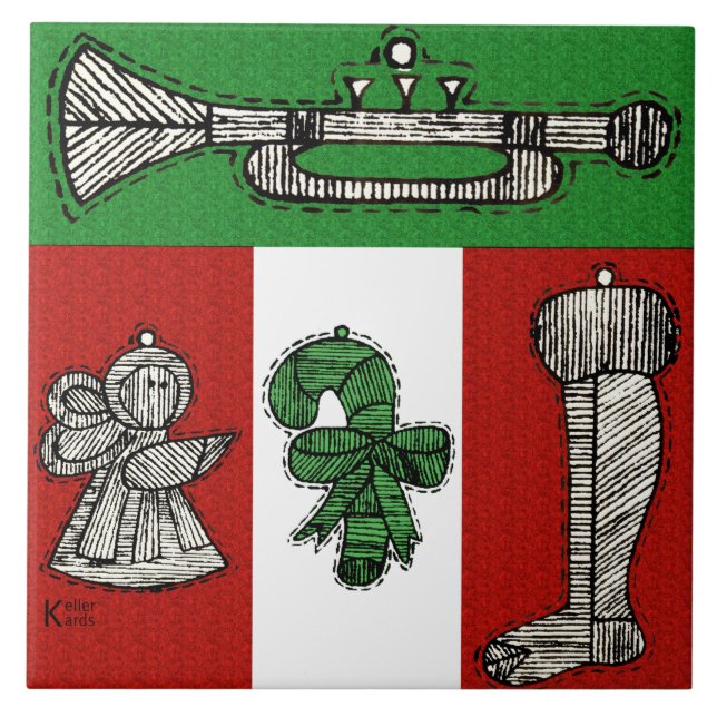 Azulejo De Cerâmica Enfeites Antigos (Frente)