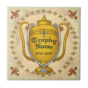 Azulejo De Cerâmica Enfermeira Troféu