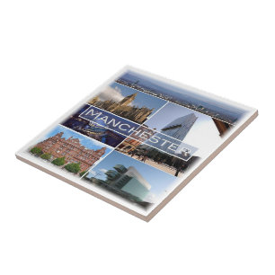 Azulejo De Cerâmica ENG024 MANCHESTER, Inglaterra, Europa,