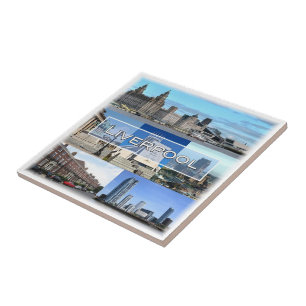 Azulejo De Cerâmica ENG027 LIVERPOOL, Inglaterra, Europa,