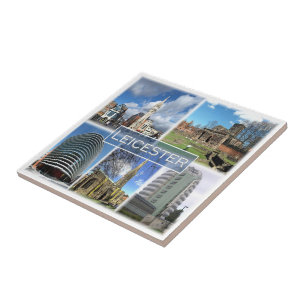 Azulejo De Cerâmica ENG044 LEICESTER, Inglaterra, Europa,