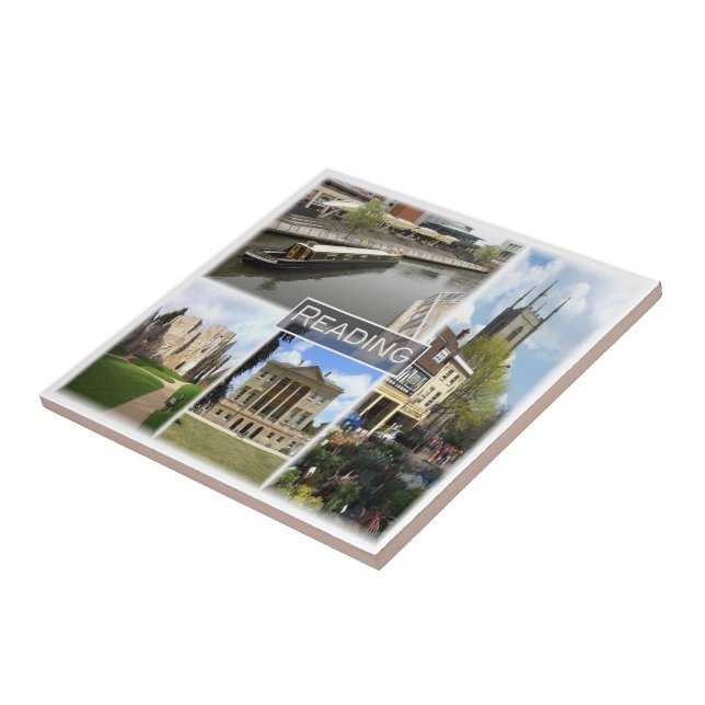 Azulejo De Cerâmica ENG052 READING, Europa, Inglaterra, (Lateral)