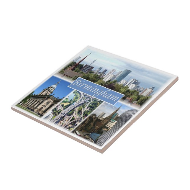 Azulejo De Cerâmica ENG059 BIRMINGHAM, Inglaterra, Europa, (Lateral)