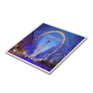 Azulejo De Cerâmica ENG078 EYE LONDON, Inglaterra, Europa,