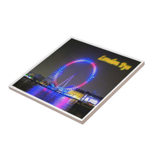 Azulejo De Cerâmica ENG081 LONDON EYE, Inglaterra, Europa,