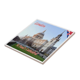 AZULEJO DE CERÂMICA  ENG083 LONDON SANTO PAUL CATHEDRAL,