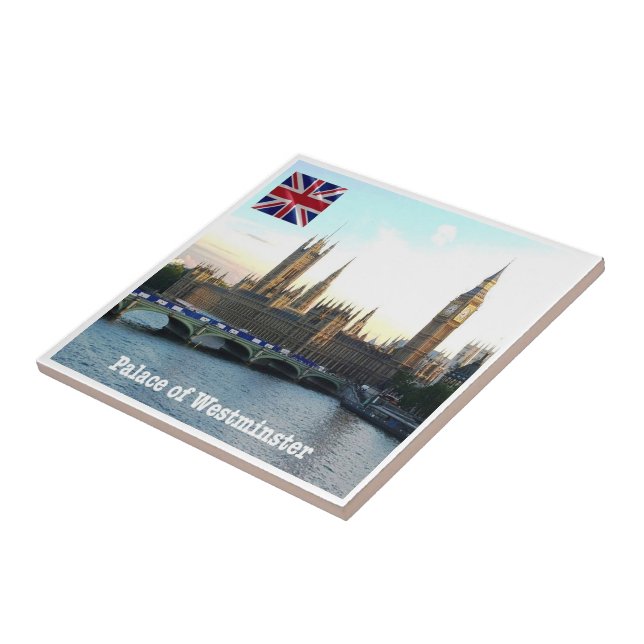 AZULEJO DE CERÂMICA  ENG086 LONDRES PALACE DE WESTMINSTER, (Lateral)