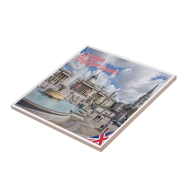 AZULEJO DE CERÂMICA  ENG087 LONDON LA ROYAL ALBERT HALL, (Lateral)