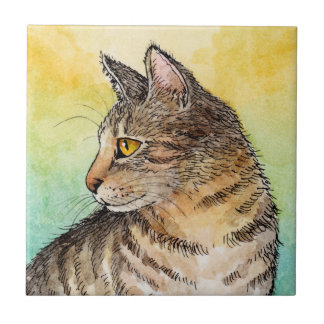 Azulejo De Cerâmica Engraçado Cat 645