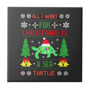 Azulejo De Cerâmica Engraçado Feio Tudo Que Eu Quero Para O Natal É Um