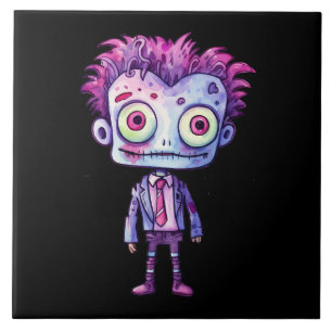 Azulejo De Cerâmica Engraçado Frankenstein Monster Halloween