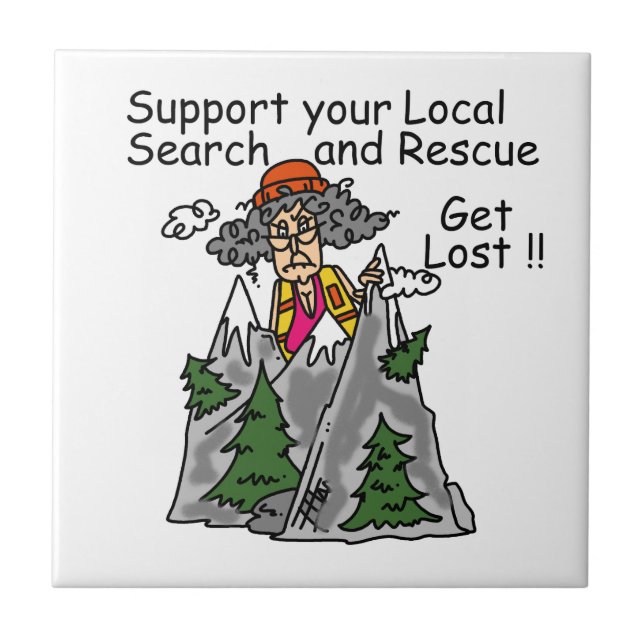 Azulejo De Cerâmica Engraçado Perder (Frente)