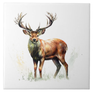 Azulejo De Cerâmica Enorme Deer