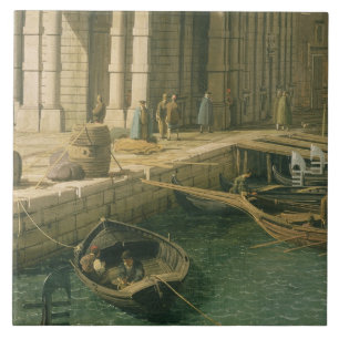 Azulejo De Cerâmica Entrada ao canal grande: Olhando ocidental,