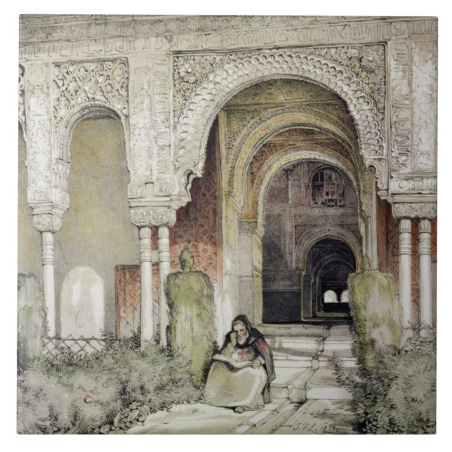 Azulejo De Cerâmica Entrada ao Salão das duas irmãs (Sala de l (Frente)