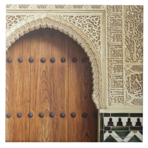 Azulejo De Cerâmica Entrada no palácio de Alhambra em Granada, espanh